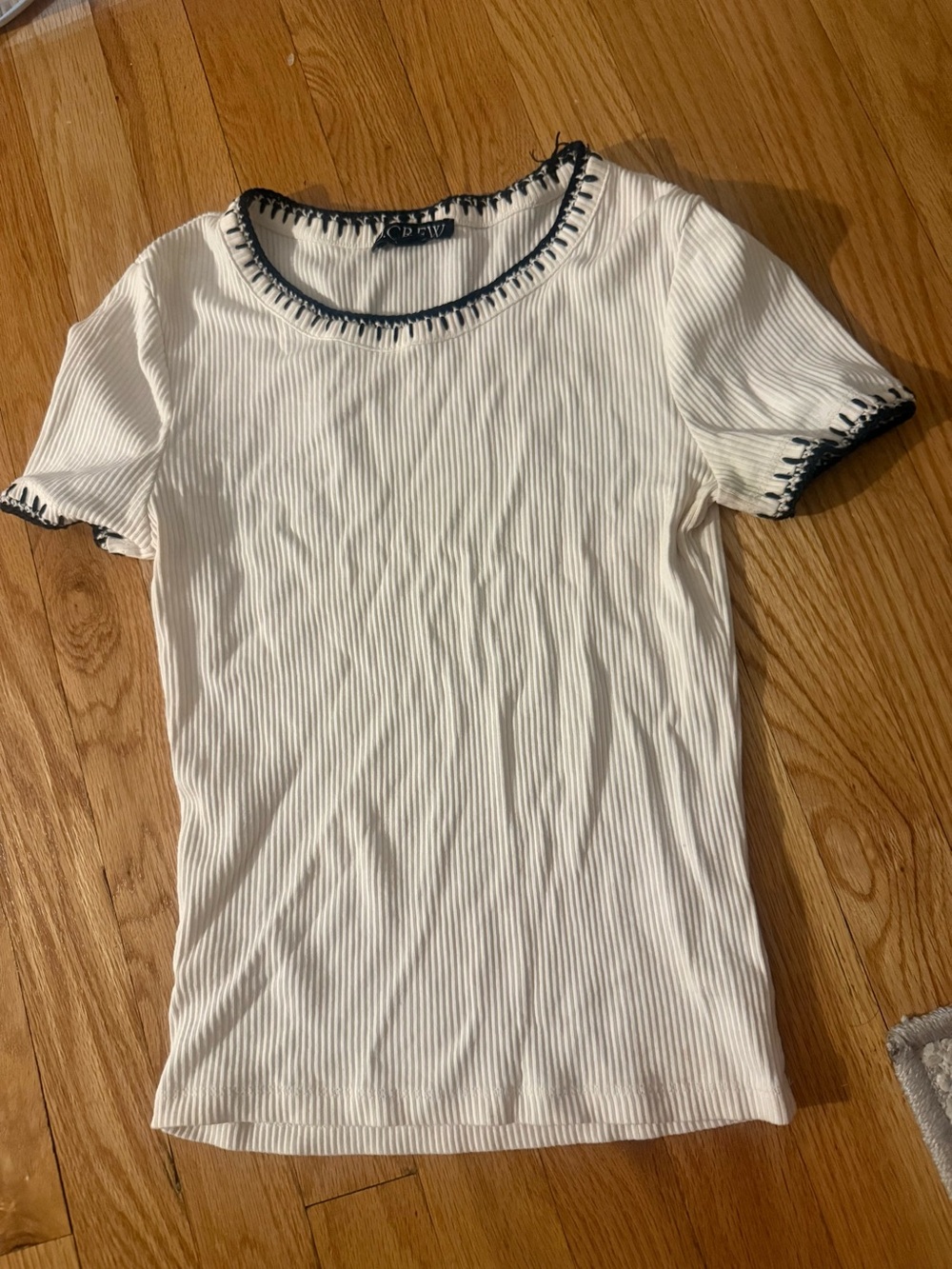 Jcrew ribbed tee size XS
